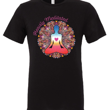 Image of TapIn2You's Heavily Meditated Black T-shirt